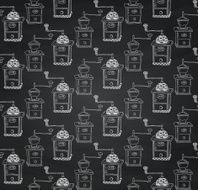 Vintage Chalk Drawing Seamless Pattern on Board Texture N2