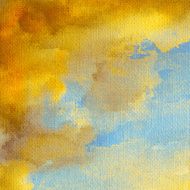 Watercolor on canvas background