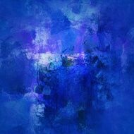 blue abstract on canvas