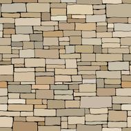 Seamless colored background wall of rectangular bricks