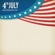 Vector independence day paper texture poster N2