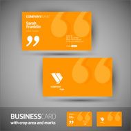 Business card template - elegant vector illustration