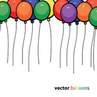 party balloons background N2