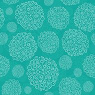 Vector Abstract Green Seaweed Bulbs Texture Seamless Pattern