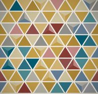 Vintage Seamless Pattern colorful Triangular shapes
