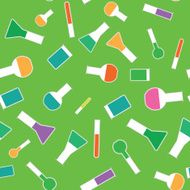 Chemical test tube seamless pattern