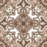 Seamless ornate texture or pattern in brown 4