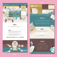 business concept one page website design template