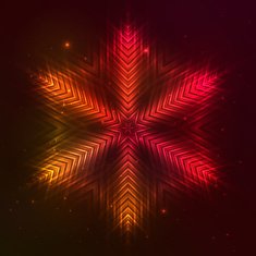 Fire red vector star N14