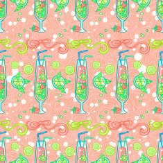 Summer cocktail pattern background N12