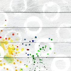 painted white wooden planks texture with splashes