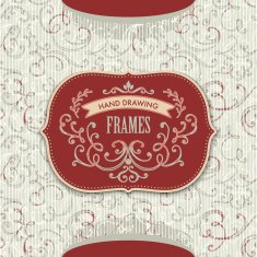 hand-sketched vintage frame N3