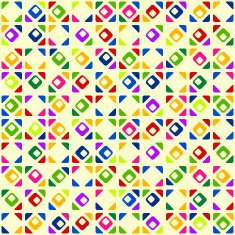 Seamless bright geometric pattern