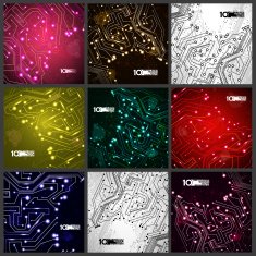 Circuit board vector background N2
