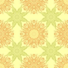 Seamless pattern abstract symmetrical decorative elements in a gentle colors N2