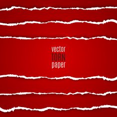 Red torn paper N2