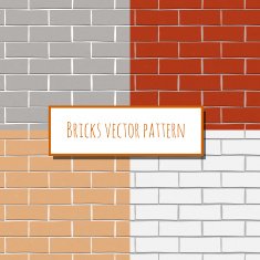 Seamless brick wall rectangular pattern N2