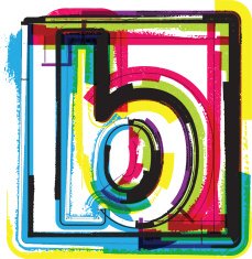Colorful Grunge Font LETTER B N2