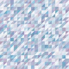 Geometric Background with Blue and Purple Random Colored Triangles