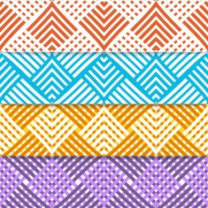 Set of linear patterns in a triangular style N2