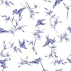 Bamboo bird pattern