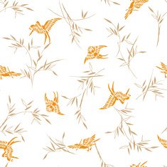 Bamboo bird pattern N2