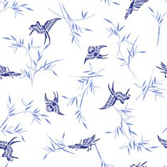 Bamboo bird pattern N3