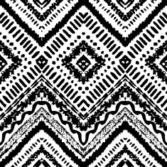 Hand drawn painted seamless pattern Vector illustration N79