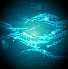 Abstract High Tech Wave Background