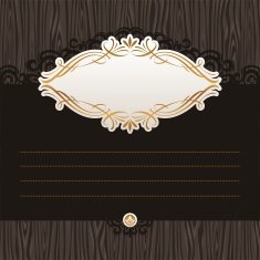 Ornamental vector calligraphic frame