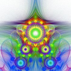Multicolor grid fractal pattern Computer generated graphics N2