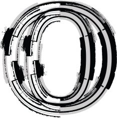 Grunge Font LETTER o N3