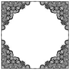 rectangle ornate frame N9