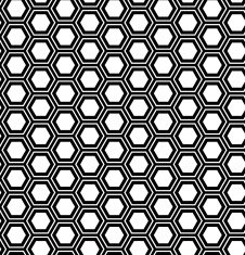 Abstract geometric seamless pattern Hexagon background