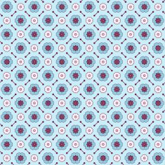 Blue and pale seamless geometrical pattern