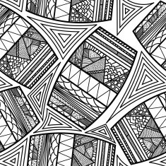 Seamless pattern with ethnic drums N2