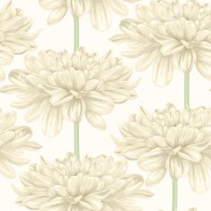 seamless background with beige dahlia N2