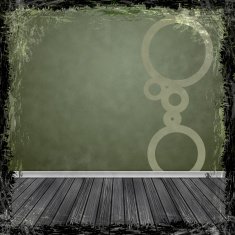 Green grunge background Abstract vintage texture with frame and N12