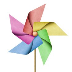 windmill recycled papercraft