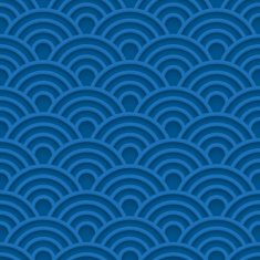 Blue wave 3d seamless pattern