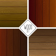 Wood floor set