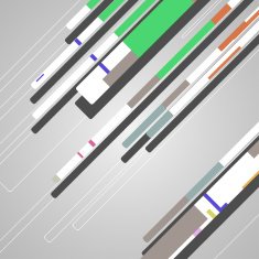 Abstract futuristic geometric shapes N75