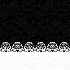 greeting card with lace border N2