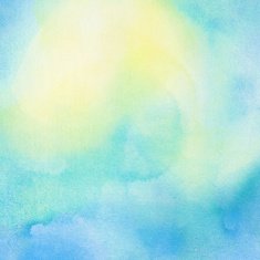 Abstract painted blue and yellow watercolor background N2