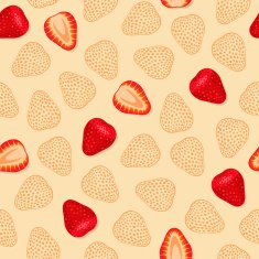 Seamless pattern with strawberries N8