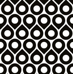Black and white vector seamless pattern with droplets dots N2