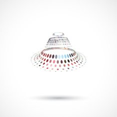 abstract color dots icon for design N10