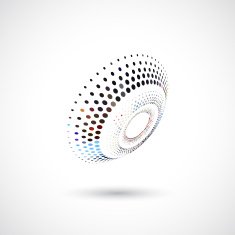 abstract color dots icon for design N11