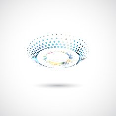 abstract color dots icon for design N12