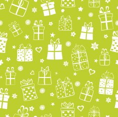 Seamless pattern of gift boxes N8
